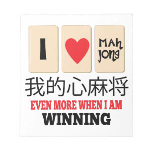 Mah Jong & segra Anteckningsblock