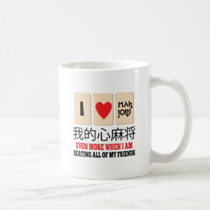 Mah Jong & stryk Kaffemugg