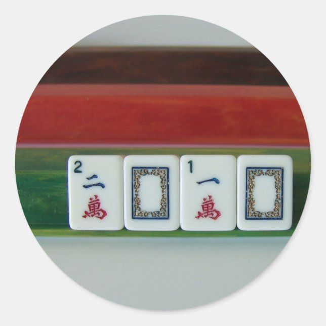 Mah-Jongg 2010 Runt Klistermärke (Framsida)