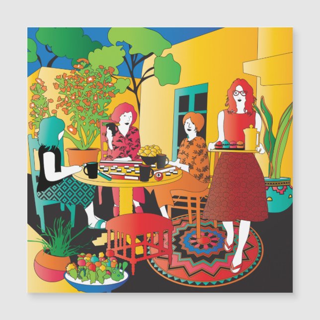 Mah Jongg Adobe Flat Magnet (Framsida)