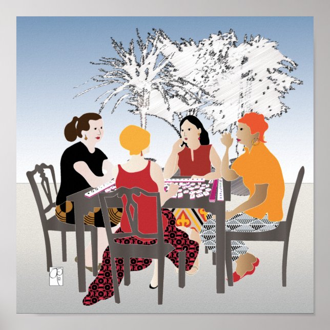 Mah Jongg Alfresco Poster (Framsidan)