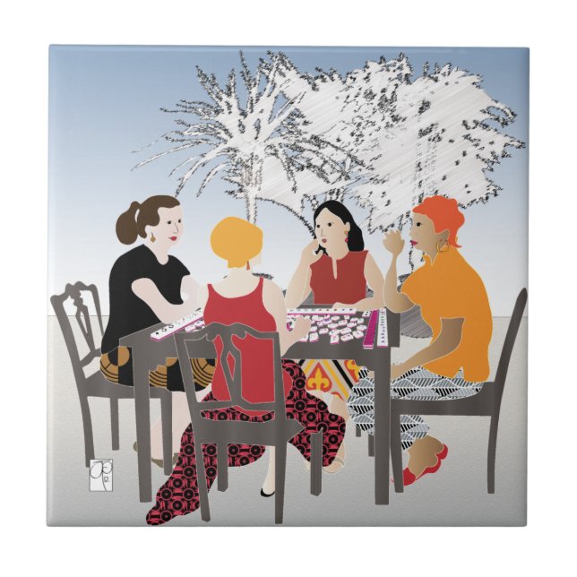 Mah Jongg Alfresco Tile Kakelplatta (Framsidan)