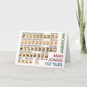 Mah Jongg American Tiles Kort