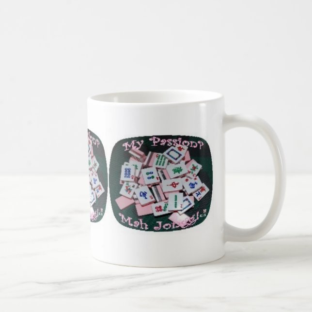 Mah-jongg är min passionmugg kaffemugg (Höger)