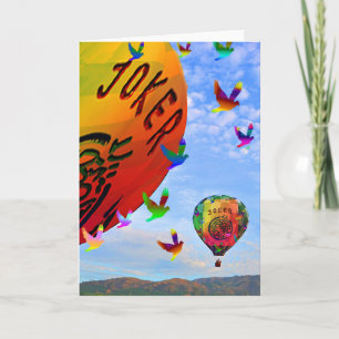 Mah Jongg Balloon Notecard Kort