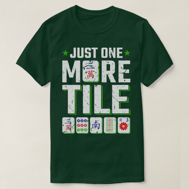 Mah Jongg bara en till Tile Mahjong T Shirt (Design framsida)