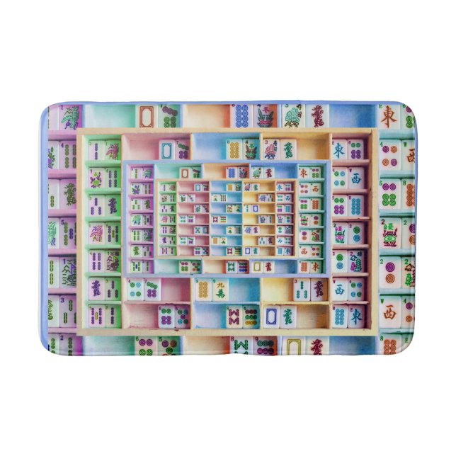 Mah Jongg belägger med tegel badmattan Badrumsmatta (Framsidan)