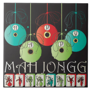 Mah Jongg Bettors Birthday Tile Kakelplatta
