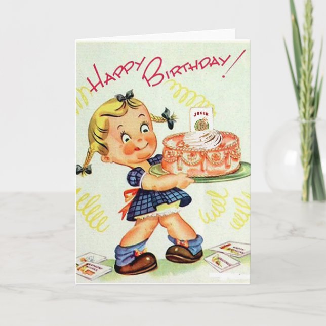 Mah Jongg Birthday Card-kummel Kort (Framsida)
