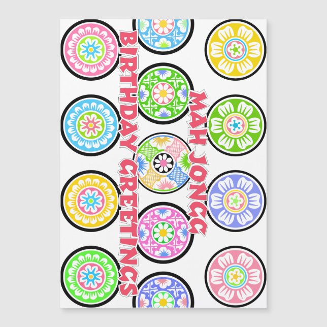 Mah Jongg Birthday Dots (Framsida)