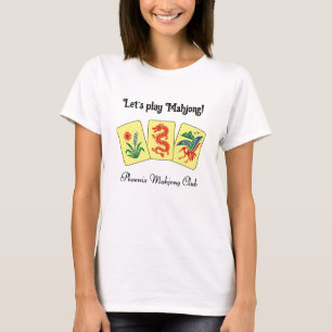 Mah jongg-brickor #2 ”Låt oss spela Mahjong!” T Shirt