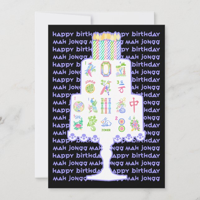 Mah Jongg Cake Birthday (Framsida)