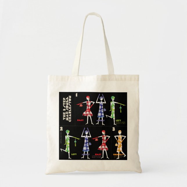 Mah Jongg Charleston/American Tiles Tote Tygkasse (Framsidan)