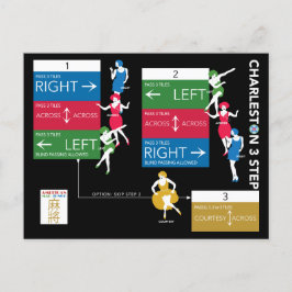 Mah Jongg Charleston Chart Vykort