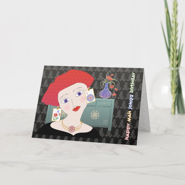 Mah Jongg Dam 01 Kort (Framsida)