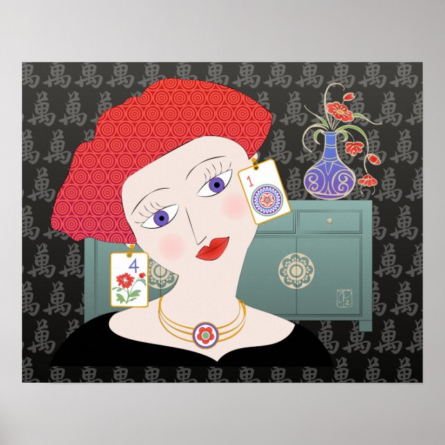 Mah Jongg Dam 01 Poster (Framsidan)