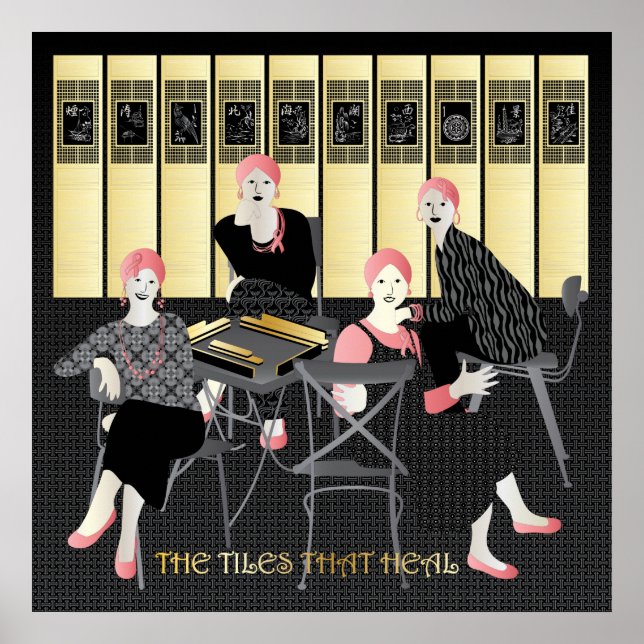 Mah Jongg de tallrikar som läker Poster (Framsidan)