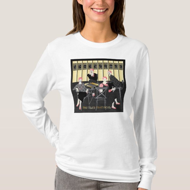 Mah Jongg de tallrikar som läker T-shirt (Framsida)
