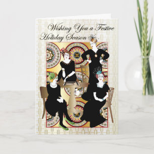 Mah Jongg Festive Helgkort