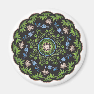 Mah Jongg Flowers/One Dot Magnet