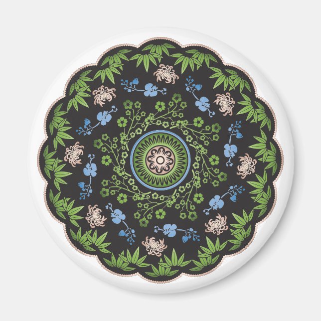 Mah Jongg Flowers/One Dot Magnet (Framsidan)