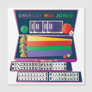 Mah Jongg Fodral Platt Magnet