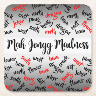 Mah Jongg Galenhetare Underlägg Papper Kvadrat