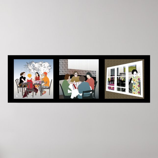 Mah Jongg Game Night Poster (Framsidan)