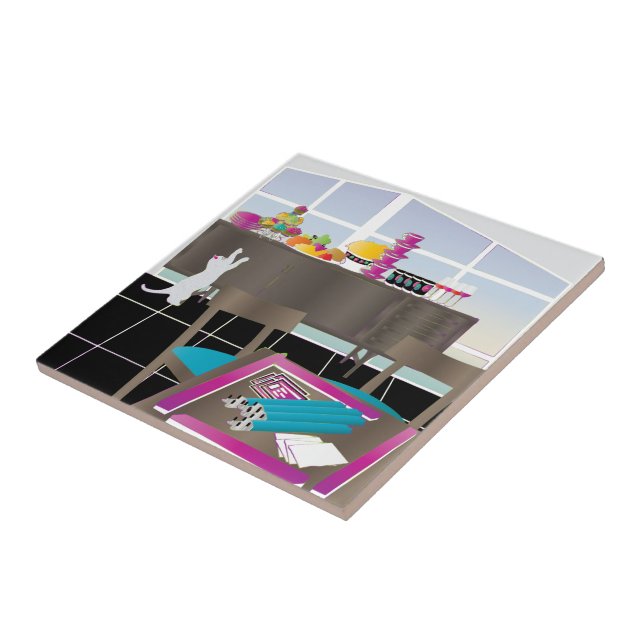 Mah Jongg Game Night Tile Kakelplatta (Sidan)