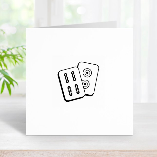 Mah-Jongg Game Tiles 1x1 Stämpel (Skapare uppladdad)