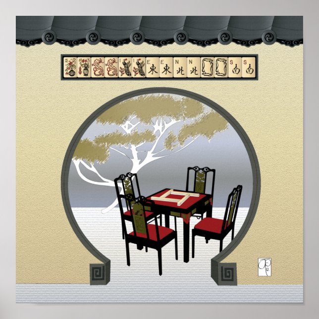 Mah Jongg Garden Poster (Framsidan)