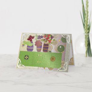 Mah Jongg Grönt Bord Card Tack Kort