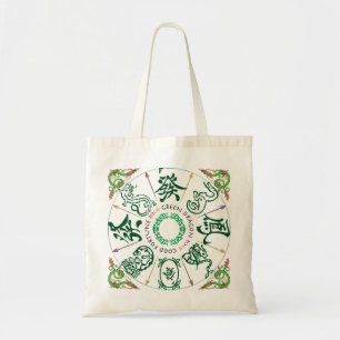 Mah Jongg Grönt Dragon Bag Tygkasse