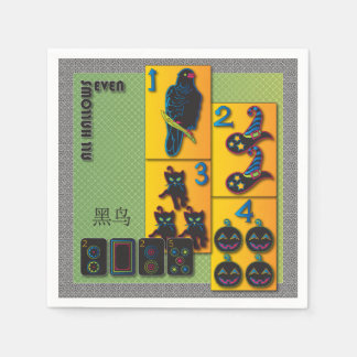 Mah Jongg Halloween Napkins Pappersservett
