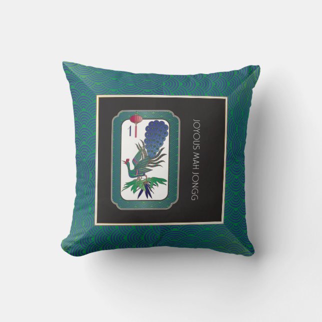 Mah Jongg Helgdag Pillow Kudde (Framsida)