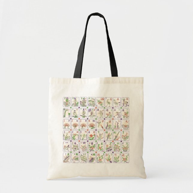 Mah Jongg Honor Tiles Bag Tygkasse (Framsidan)