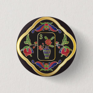 Mah Jongg Jewelry Button Knapp