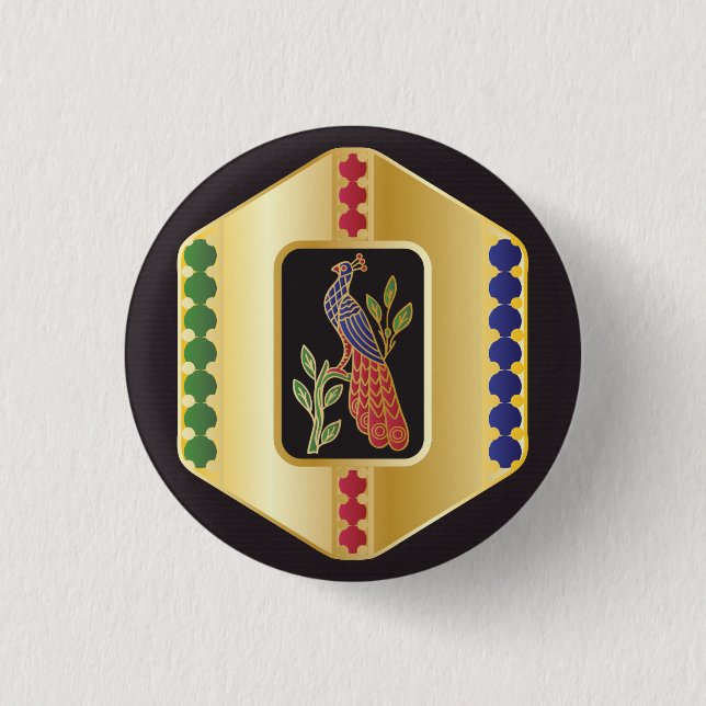 Mah Jongg Jewelry Button Knapp (Framsida)