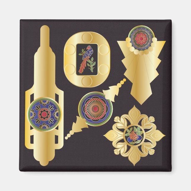 Mah Jongg Jewelry Magnet (Framsidan)