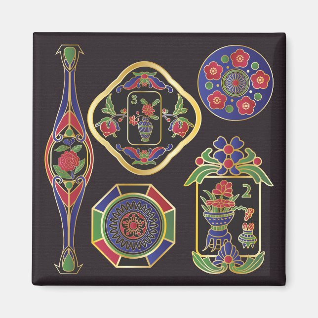 Mah Jongg Jewelry Magnet (Framsidan)