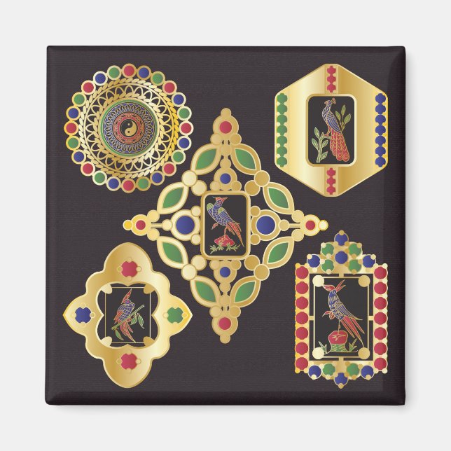 Mah Jongg Jewelry Magnet (Framsidan)