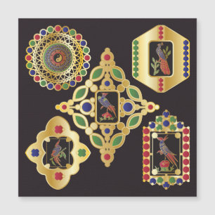 Mah Jongg Jewelry Magnet Card