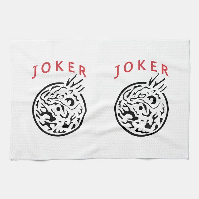 Mah Jongg Jokers Köket Towel Kökshandduk (Horisontell)