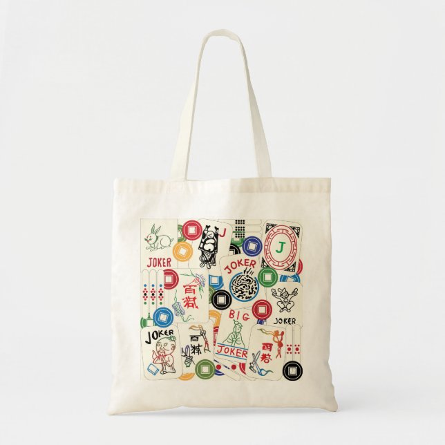 Mah Jongg Jokers och Mynt Bag Tygkasse (Framsidan)