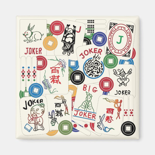 Mah Jongg Jokers och Mynt Magnet (Framsidan)