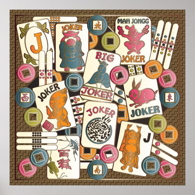 Mah Jongg Jokers Poster (Framsidan)