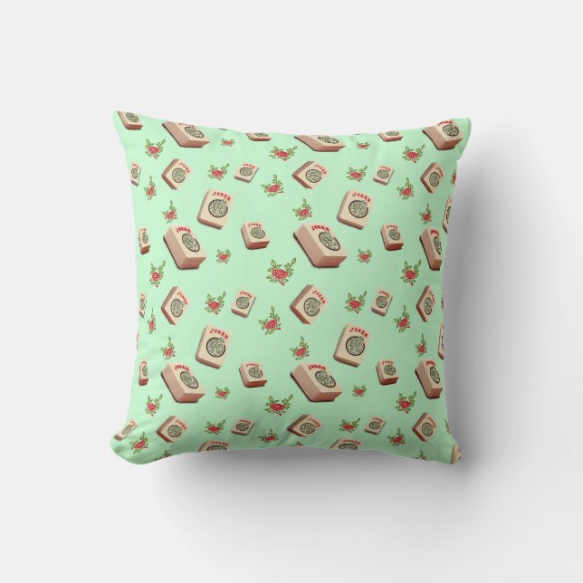 Mah Jongg Jokers Throw Pillow Kudde (Framsida)