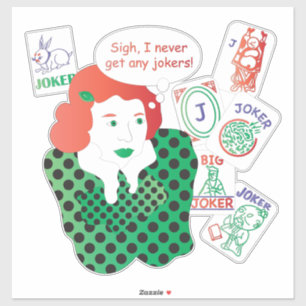 Mah Jongg Jokers Vinyl Sticker Klistermärken