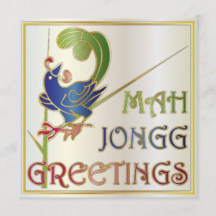 Mah Jongg-jul - en bam-inbjudan/kort Inbjudningar