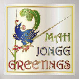 Mah Jongg jul One Bam Poster